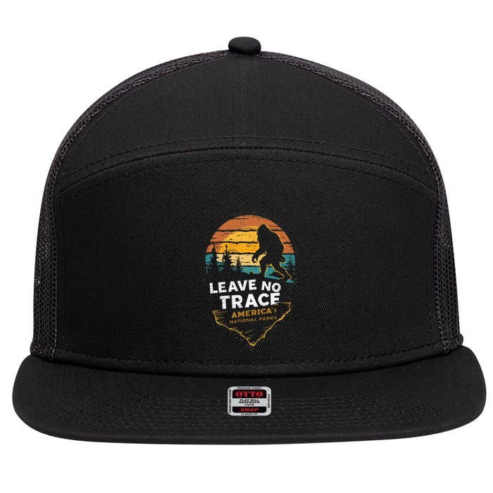 Leave No Trace AmericaS National Parks 7 Panel Mesh Trucker Snapback Hat