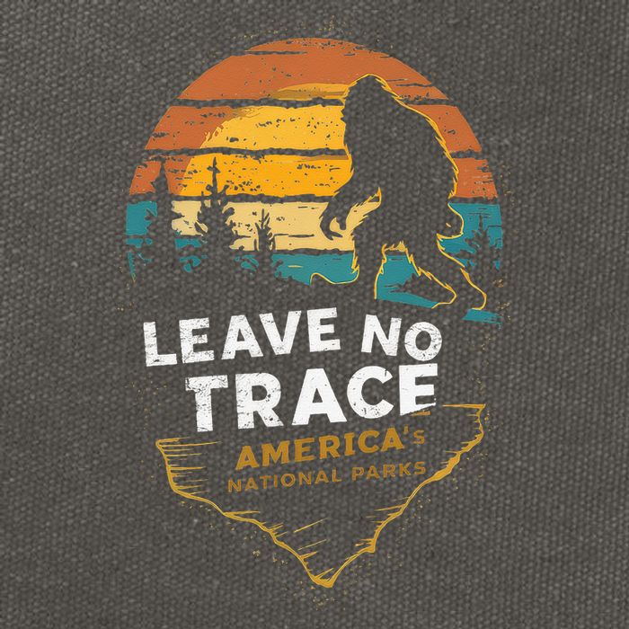 Leave No Trace AmericaS National Parks Cotton Canvas Backpack