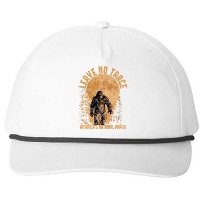 Leave No Trace America National Parks Funny Big Foot Snapback Five-Panel Rope Hat