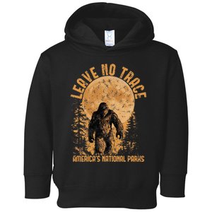 Leave No Trace America National Parks Funny Big Foot Toddler Hoodie