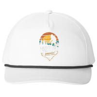 Leave No Trace AmericaS National Parks Funny Bigfoot Snapback Five-Panel Rope Hat