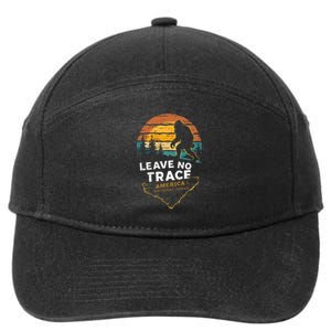 Leave No Trace AmericaS National Parks Funny Bigfoot 7-Panel Snapback Hat