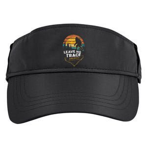 Leave No Trace AmericaS National Parks Funny Bigfoot Adult Drive Performance Visor