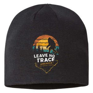 Leave No Trace AmericaS National Parks Funny Bigfoot Sustainable Beanie