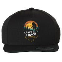 Leave No Trace AmericaS National Parks Funny Bigfoot Wool Snapback Cap