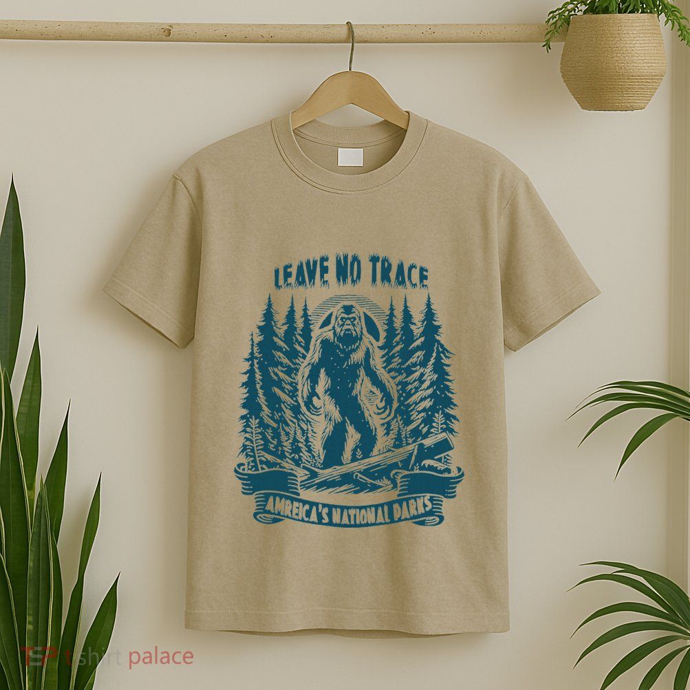 Leave No Trace America National Parks Big Foot T-Shirt
