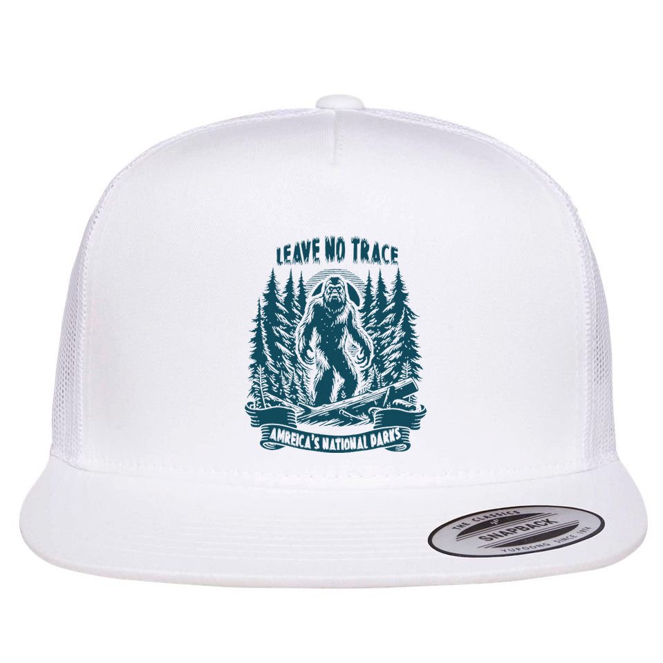Leave No Trace America National Parks Big Foot Flat Bill Trucker Hat