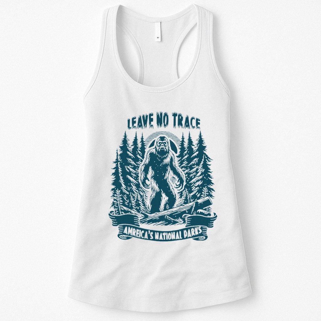 Leave No Trace America National Parks Big Foot Womens Tank Top