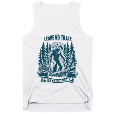 Leave No Trace America National Parks Big Foot Tank Top