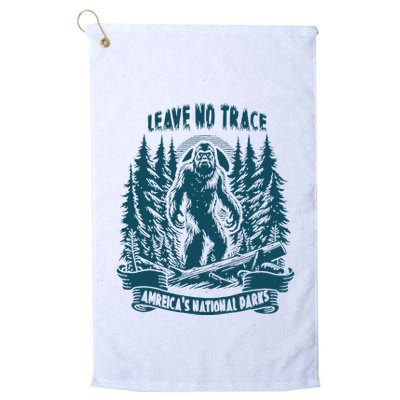 Leave No Trace America National Parks Big Foot Golf Towel
