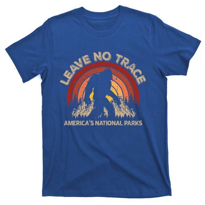 Leave No Trace America National Parks No Trace Bigfoot T-Shirt