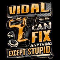 Last Name Vidal Can Fix Anything Except Stupid Drawstring Bag