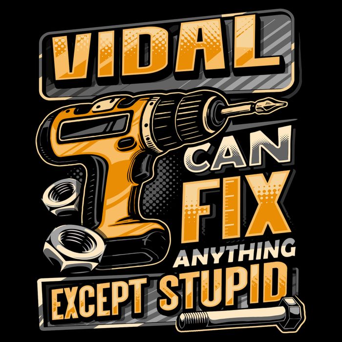 Last Name Vidal Can Fix Anything Except Stupid Drawstring Bag