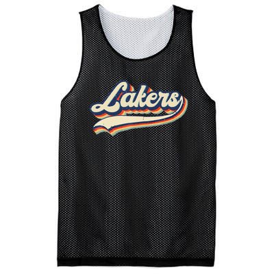 Laker Name Vintage Retro Gift Men Women Boy Girl Mesh Reversible Basketball Jersey Tank