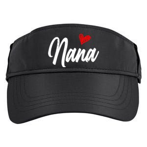 Love Nana With Heart Grandma Grandparents Day Gift Adult Drive Performance Visor