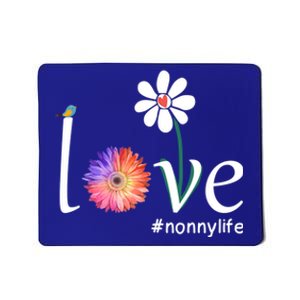 Love #Nonnylife Watercolor Flower Bird Grandma Mother's Day Gift Mousepad