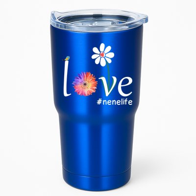 Love #Nenelife Watercolor Flower Bird Grandma Mother's Day Gift Tumbler
