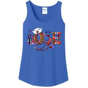 Love Nurse Western Love Stethoscope Nurselife Valentines Day Ladies Essential Tank