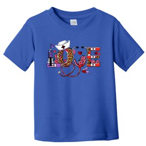 Love Nurse Western Love Stethoscope Nurselife Valentines Day Toddler T-Shirt