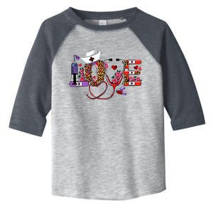 Love Nurse Western Love Stethoscope Nurselife Valentines Day Toddler Fine Jersey T-Shirt