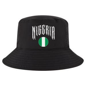 Love Nigeria With Nigerian Flag Inside A Circle Cool Comfort Performance Bucket Hat