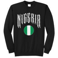 Love Nigeria With Nigerian Flag Inside A Circle Sweatshirt