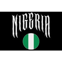 Love Nigeria With Nigerian Flag Inside A Circle Bumper Sticker