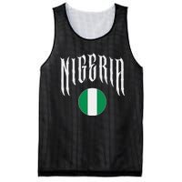 Love Nigeria With Nigerian Flag Inside A Circle Mesh Reversible Basketball Jersey Tank