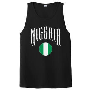 Love Nigeria With Nigerian Flag Inside A Circle PosiCharge Competitor Tank