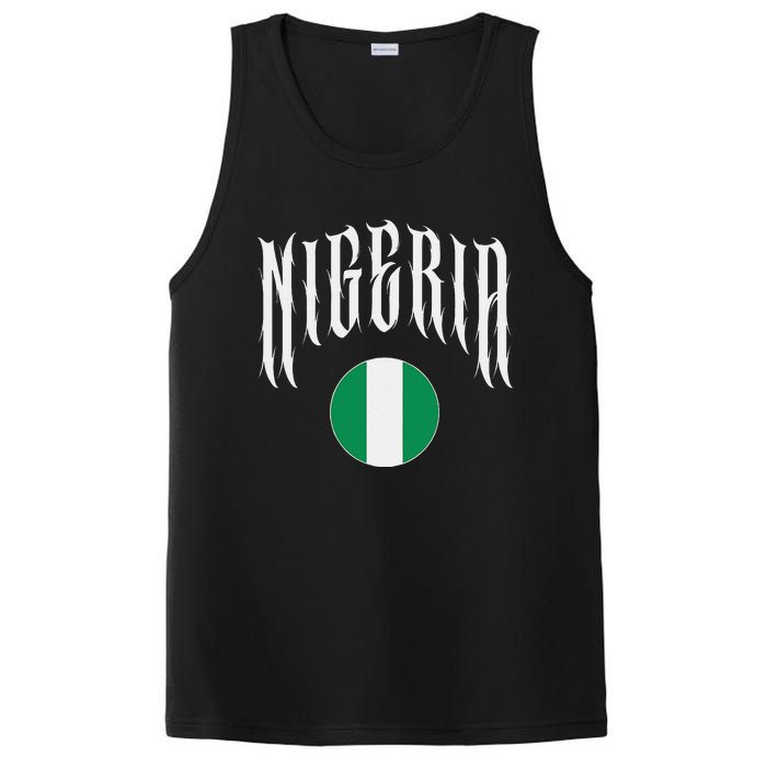 Love Nigeria With Nigerian Flag Inside A Circle PosiCharge Competitor Tank