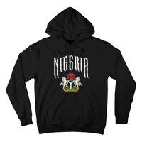 Love Nigeria With Nigerian Flag Inside A Circle Hoodie