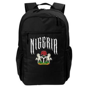 Love Nigeria With Nigerian Flag Inside A Circle Daily Commute Backpack