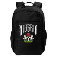 Love Nigeria With Nigerian Flag Inside A Circle Daily Commute Backpack