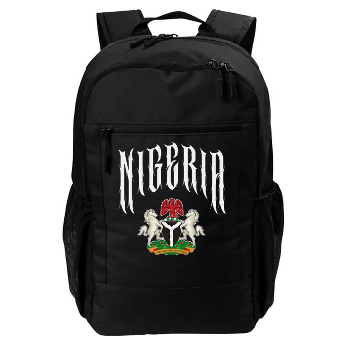 Love Nigeria With Nigerian Flag Inside A Circle Daily Commute Backpack