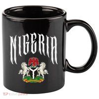 Love Nigeria With Nigerian Flag Inside A Circle 11oz C Handle Ceramic Mug