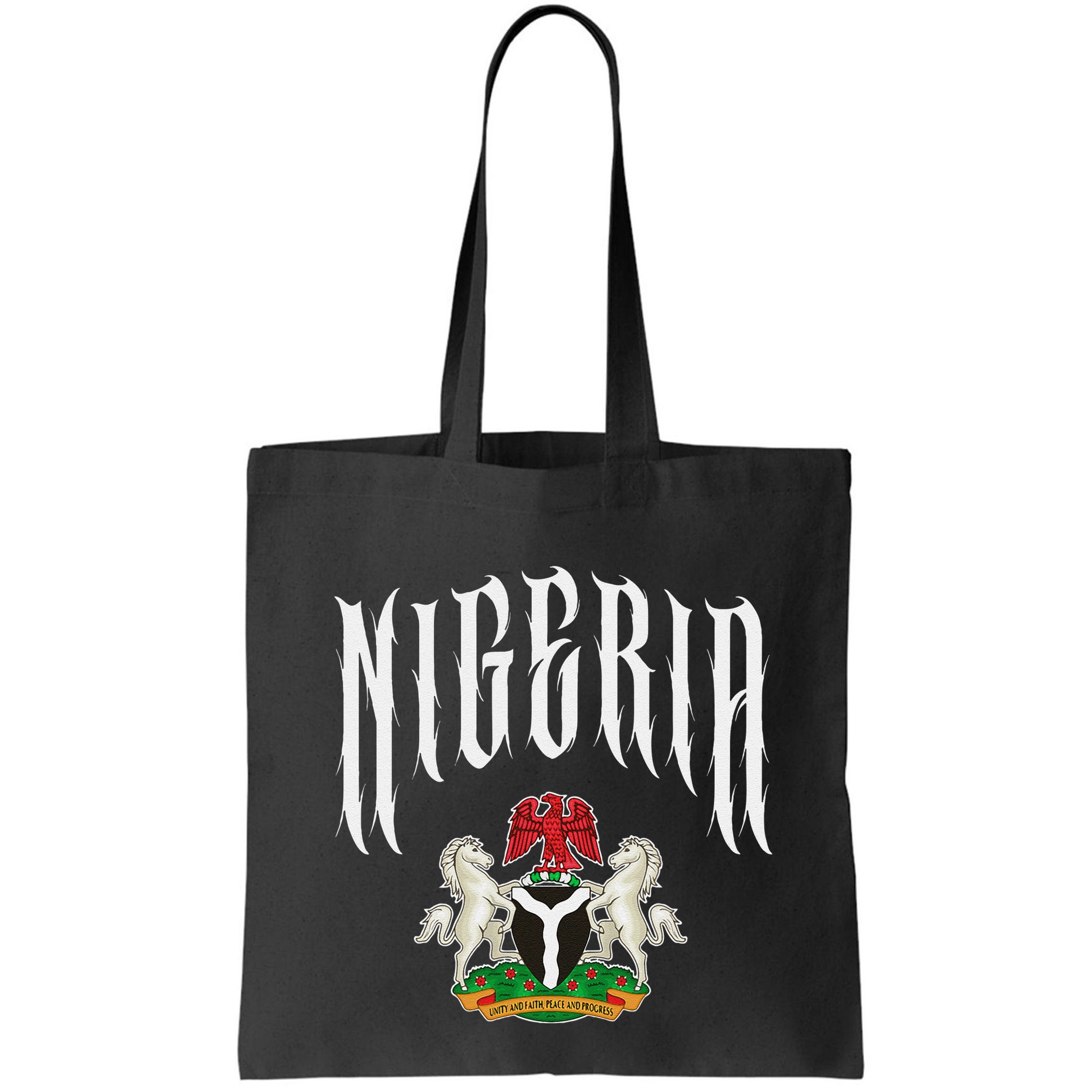 Love Nigeria With Nigerian Flag Inside A Circle Bag