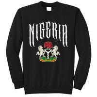 Love Nigeria With Nigerian Flag Inside A Circle Tall Sweatshirt