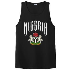 Love Nigeria With Nigerian Flag Inside A Circle PosiCharge Competitor Tank