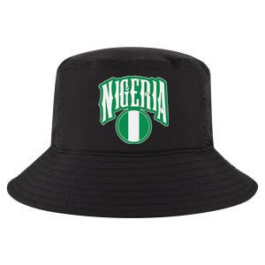 Love Nigeria With Nigerian Flag Inside A Circle Cool Comfort Performance Bucket Hat