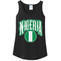 Love Nigeria With Nigerian Flag Inside A Circle Ladies Essential Tank