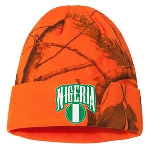 Love Nigeria With Nigerian Flag Inside A Circle Kati Licensed 12" Camo Beanie