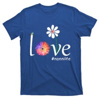 Love #Nonnilife Watercolor Flower Bird Grandma Mother's Day Gift T-Shirt