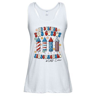 L&D Nurse We Deliver The Cutest Firecrackers 4th Of July Ladies Essential Flowy Tank