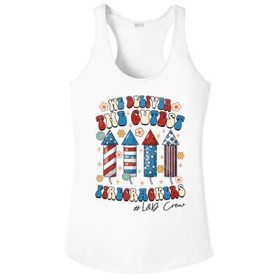 L&D Nurse We Deliver The Cutest Firecrackers 4th Of July Ladies PosiCharge Competitor Racerback Tank