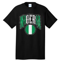 Love Nigeria With Nigerian Flag Inside A Circle Tall T-Shirt