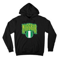 Love Nigeria With Nigerian Flag Inside A Circle Hoodie