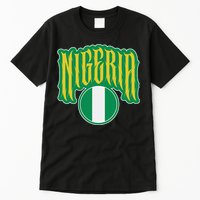 Love Nigeria With Nigerian Flag Inside A Circle Tall T-Shirt