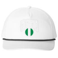 Love Nigeria With Nigerian Flag Inside A Circle Snapback Five-Panel Rope Hat