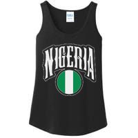 Love Nigeria With Nigerian Flag Inside A Circle Ladies Essential Tank