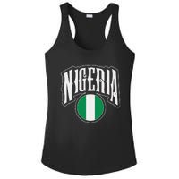 Love Nigeria With Nigerian Flag Inside A Circle Ladies PosiCharge Competitor Racerback Tank